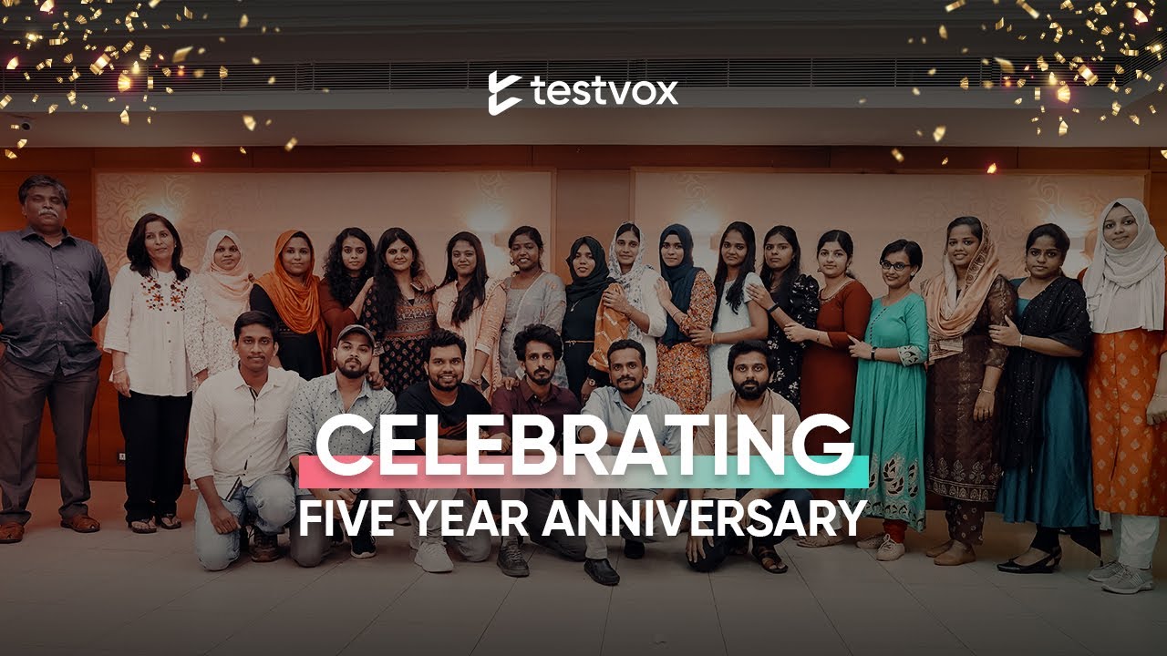 Celebrating 5 Years of Quality & Growth: The Testvox Anniversary Event🌈❣️