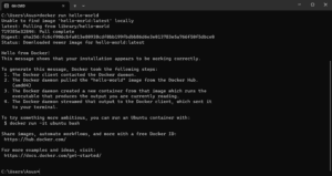 Test Docker Command