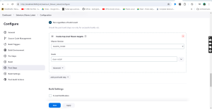 post configuration of github repository for devops 