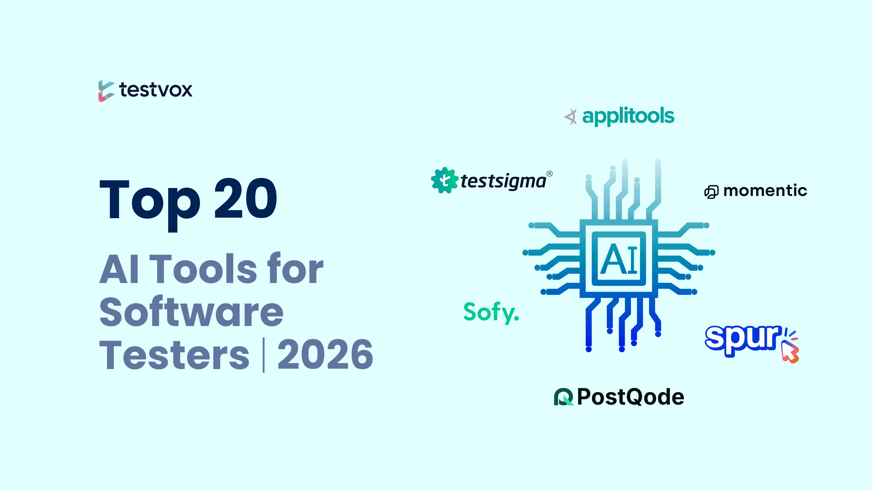 Testvox Top 20 AI Testing Tools for 2026