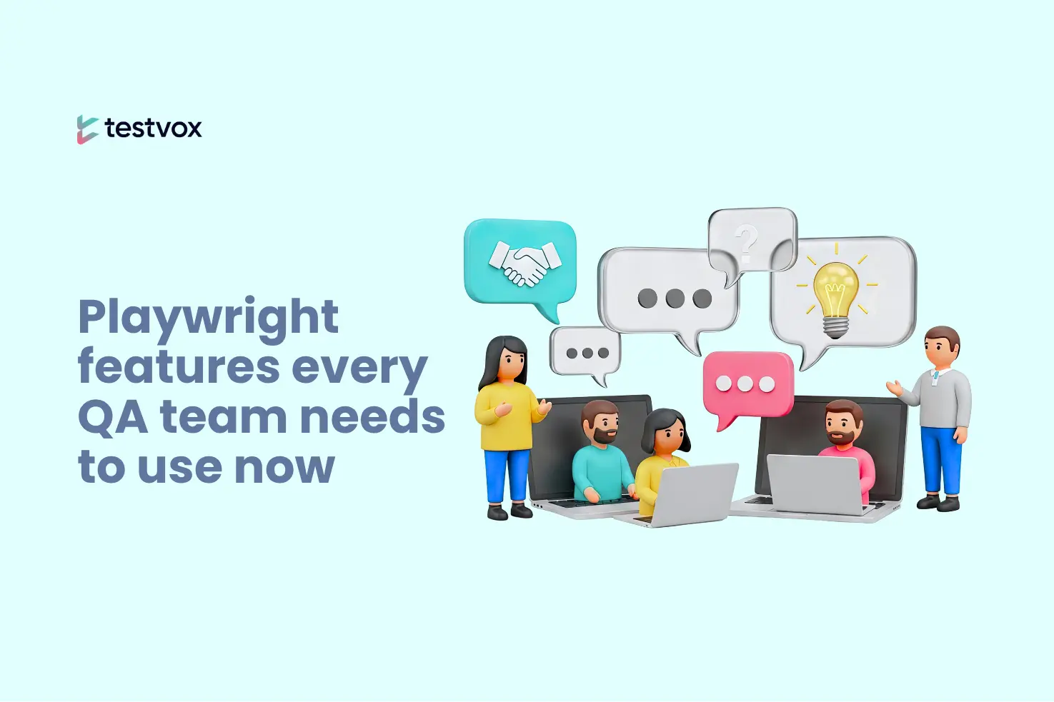 QA engineers working together on Playwright automation