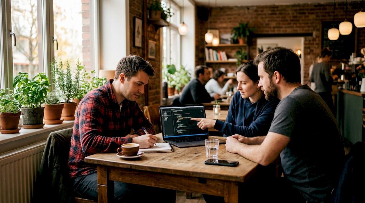 Developers collaborating on security testing