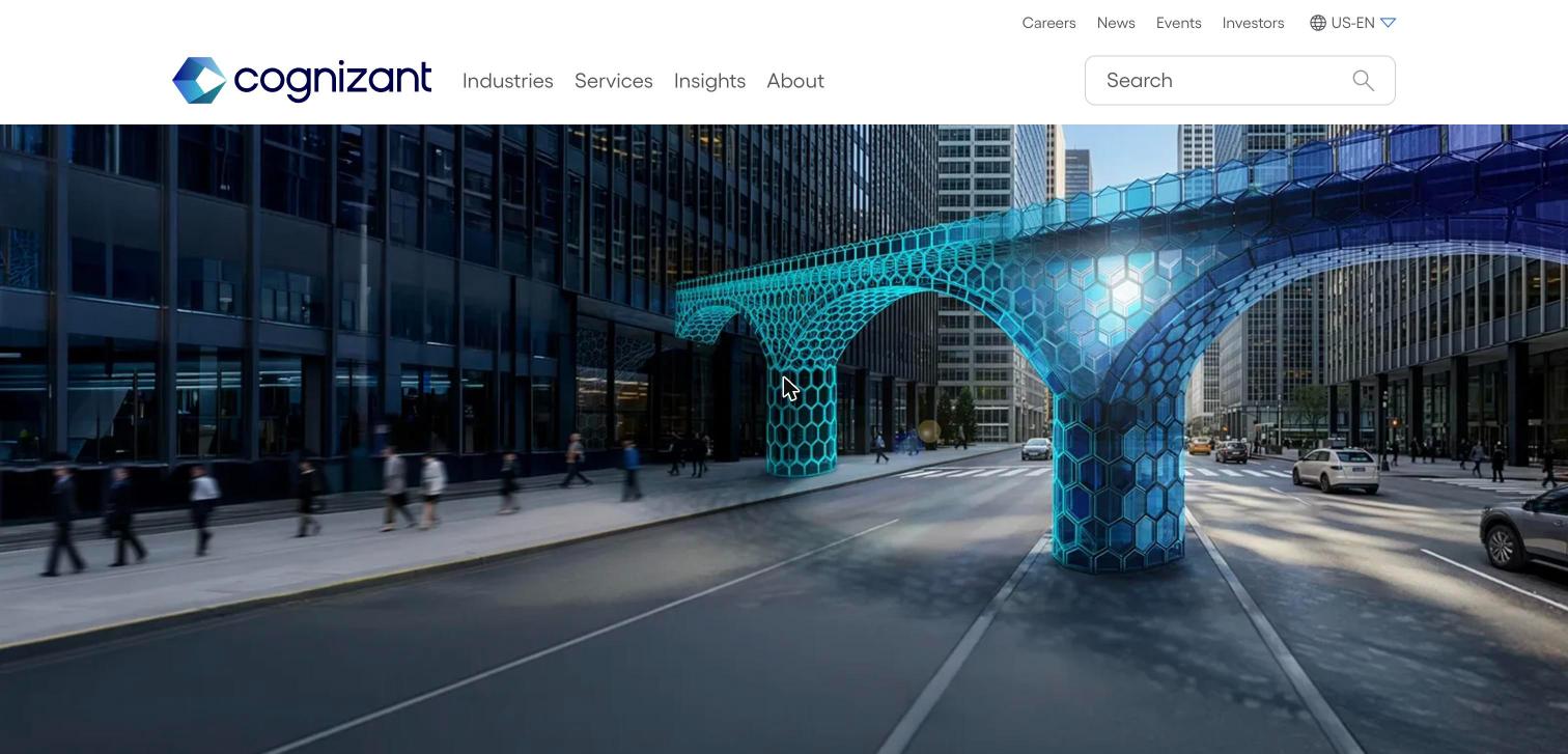 Cognizant homepage screenshot