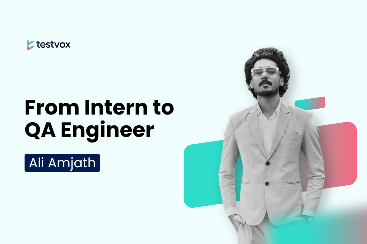 Ali Amjath, QA engineer at Testvox